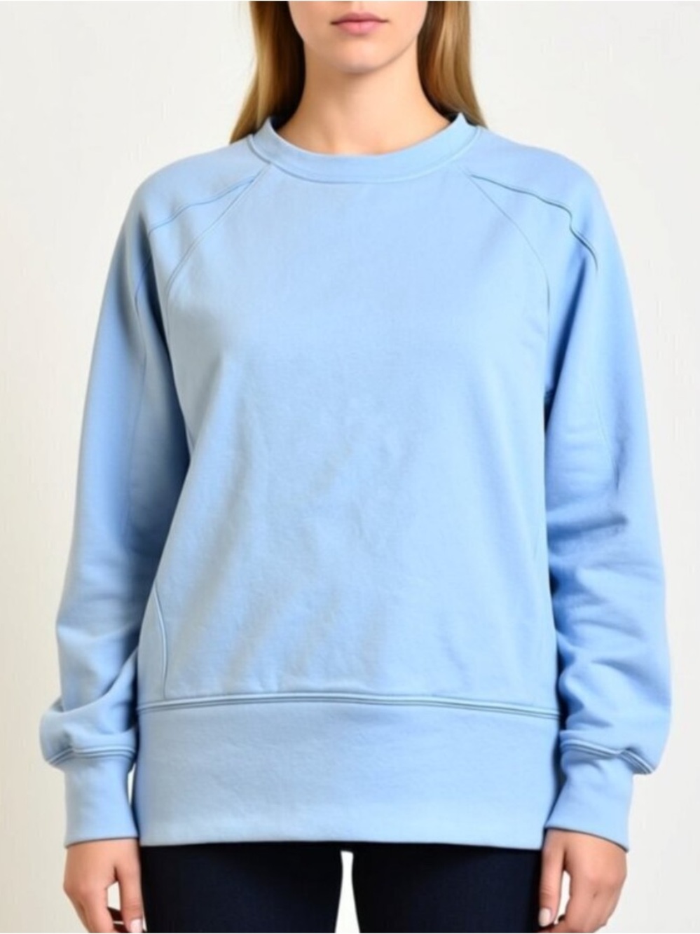 NWT Yogalicious “Scuba Prodigy Pullover” Crewneck. Windsurfer Blue Sz Lg